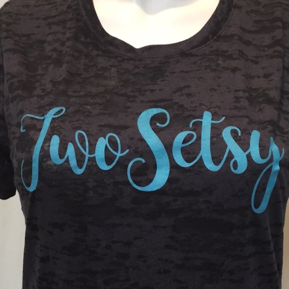 Love All Burnout Tennis Top “Two Setsy,” NWT! - Picture 2 of 4